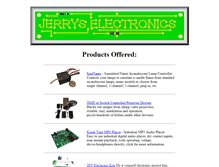 Tablet Screenshot of jerryselectronics.com